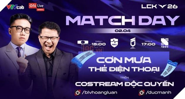 Trải nghiệm LCK 2026 trên ON Live phiên bản mới, nơi hàng nghìn game thủ được đón nhận cơn mưa giftcode và quà tặng hấp dẫn.