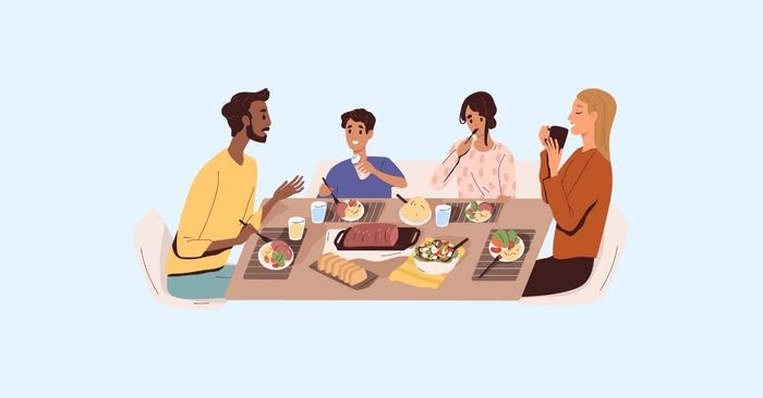 Bữa tối đầm ấm bên gia đình