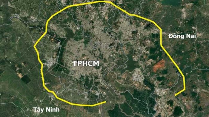 Bản đồ quy hoạch của dự án Vành đai 4 TP.HCM (Nguồn: Báo Dân trí)