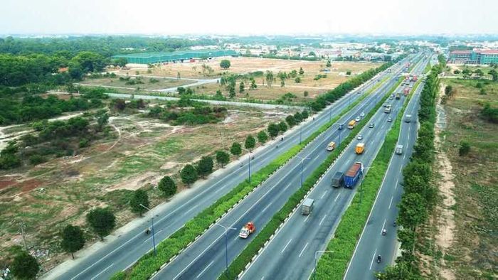 Một đoạn của tuyến đường Vành đai 4 TP.HCM đi qua tỉnh Bình Dương (Nguồn: Báo Đấu thầu)