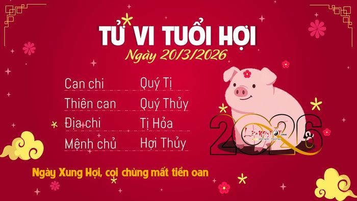 Tu vi hang ngay 20/3/2026 cua Hợi
