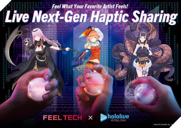 Hololive và sự hợp tác gây chấn động với Docomo: Khi công nghệ giúp fan cảm nhận nhịp đập trái tim thần tượng