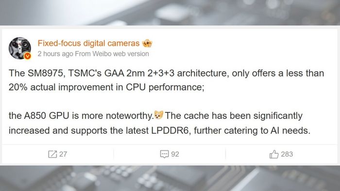 GPU Adreno 850 sẽ là yếu tố chủ chốt đảm nhận hiệu năng đồ họa trên Snapdragon 8 Elite Gen 6 Pro