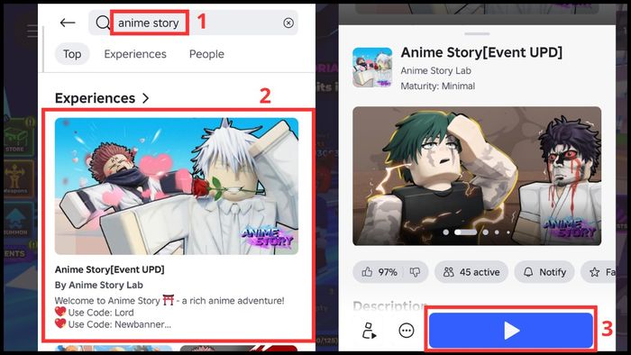 Hướng dẫn nhập mã code Anime Story
