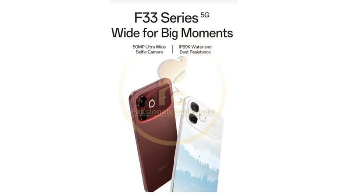 OPPO F33 sẽ được trang bị camera selfie 50MP chất lượng cao.