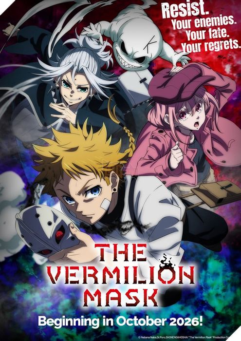 The Vermilion Mask xác nhận anime sẽ có 2 phần, ra mắt trailer và visual đầu tiên.