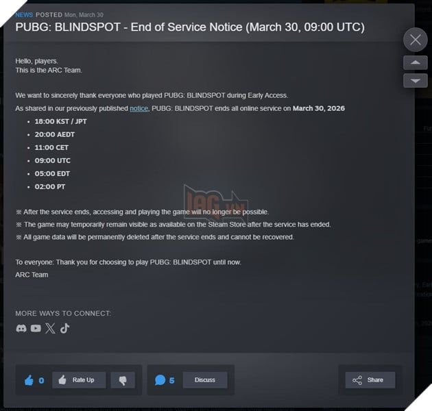 PUBG: Blindspot Chính Thức Thông Báo Đóng Cửa Chỉ Sau Một Tháng Hoạt Động 2