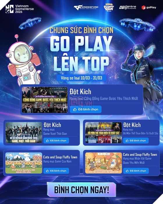 Tham Gia Vietnam Gameverse 2026, Goplay Đem Đến Tượng Đài Đột Kích Và Làn Gió Mới Cats & Soup 3
