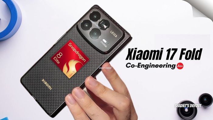 Mẫu smartphone gập mới của Xiaomi có thể sẽ được đặt tên là Xiaomi 17 Fold
