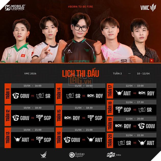 VMC Mùa Xuân 2026 Tuần 1: Saigon Phantom Chiếm Lĩnh BXH, Hướng Tới Playoffs 6