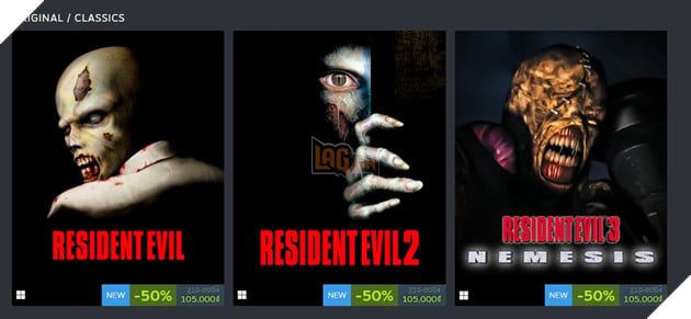 Nhanh tay sở hữu bộ ba game Resident Evil gốc với mức giá cực kỳ ưu đãi, kèm theo một lưu ý quan trọng!