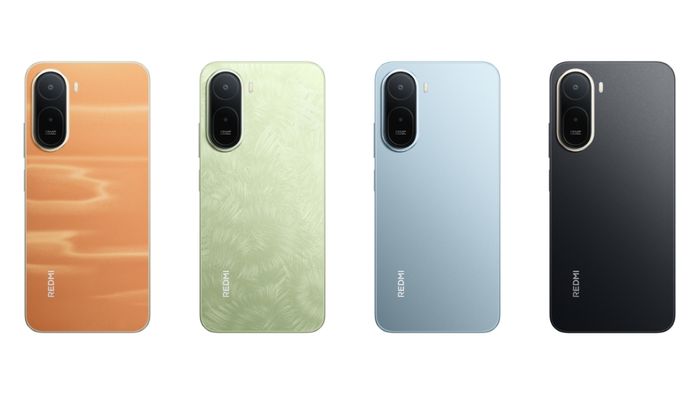 Bốn màu sắc trên REDMI A7 Pro gồm đen, xanh sương mai, xanh nhiệt đới và cam hoàng hôn, mang đến lựa chọn phong phú cho người dùng.