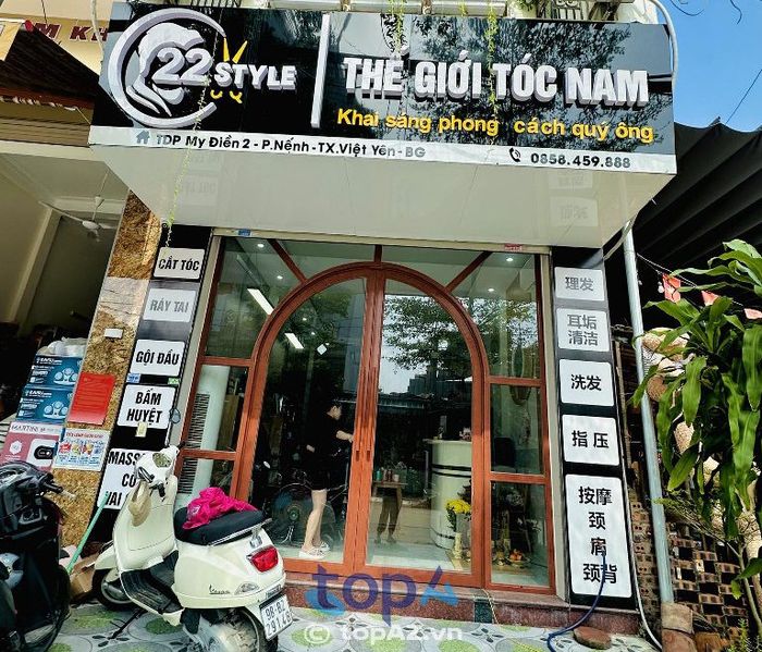 Tiệm cắt tóc nam đẹp giá rẻ ở Bắc Giang - 22 STYLE