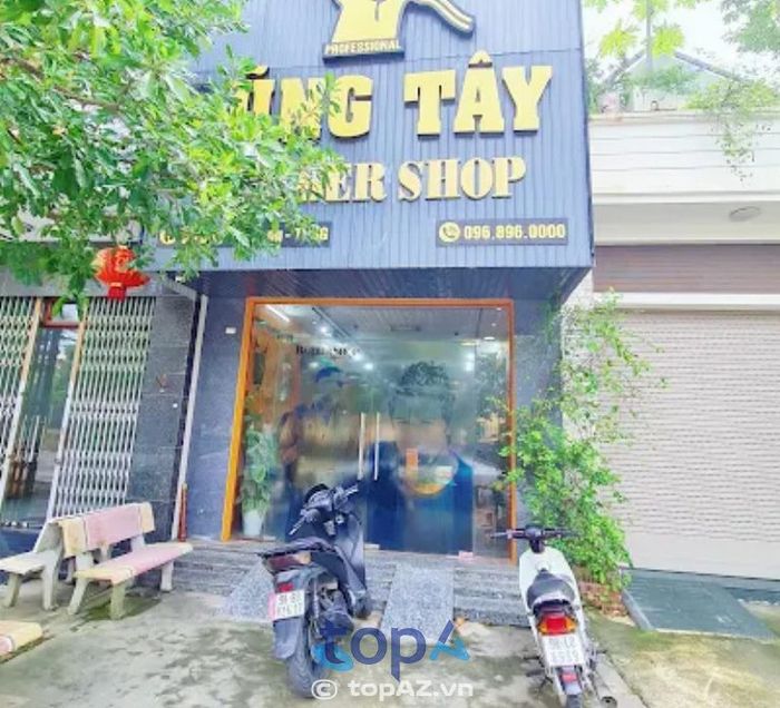 Tiệm cắt tóc nam đẹp ở Bắc Giang - Dũng Tây Barbershop