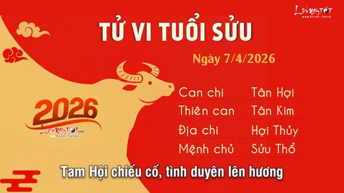 Tử vi hàng ngày 7/4/2026 tuổi Sửu