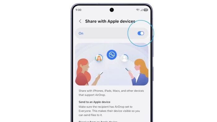Quick Share - tính năng chia sẻ nhanh của Samsung