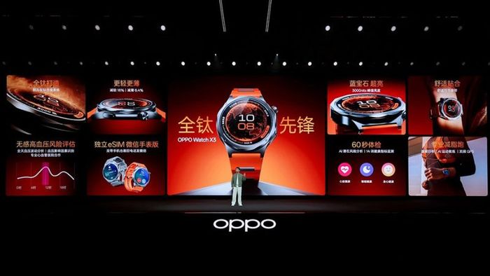 Oppo Watch X3 chính thức ra mắt