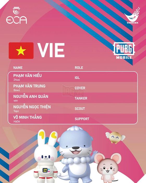 VIRESA Công Bố Danh Sách Tuyển Thủ ĐTQG Tham Dự Esports Championship Asia 2026 - Phiên bản 2