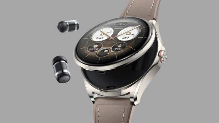 Hình ảnh cận cảnh thiết kế của Huawei Watch Buds thế hệ thứ 2