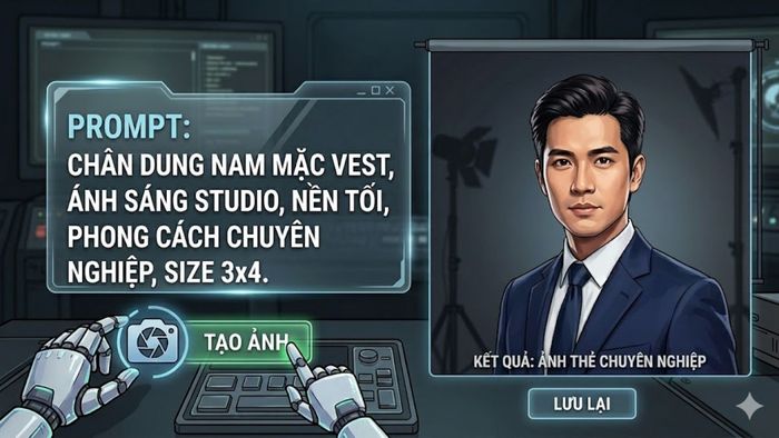 Tổng hợp các câu prompt tạo ảnh thẻ hiệu ứng studio từ Gemini