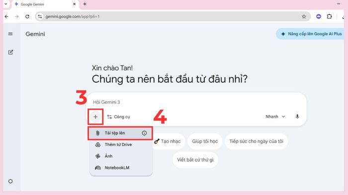 Hướng dẫn tạo ảnh thẻ bằng Gemini - bước thứ 2