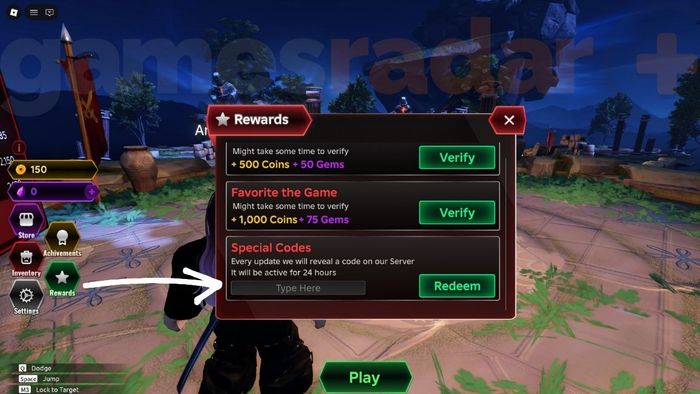 Những điều cần lưu ý khi nhập code Dueling Grounds