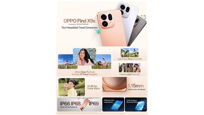 Những tính năng nổi bật của OPPO Find X9s