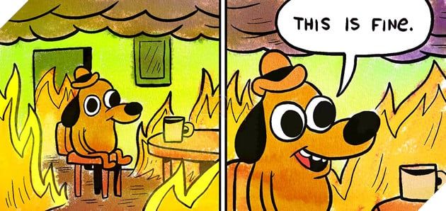 This Is Fine Maximum Cope: chú chó meme huyền thoại bước chân vào thế giới game metroidvania