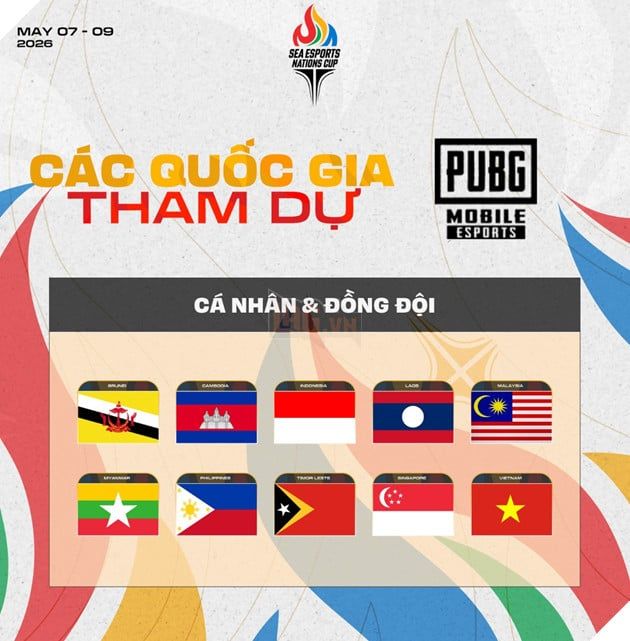 PUBG Mobile sẽ là bộ môn thi đấu khai màn của giải SEA Esports Nations Cup 2026 2