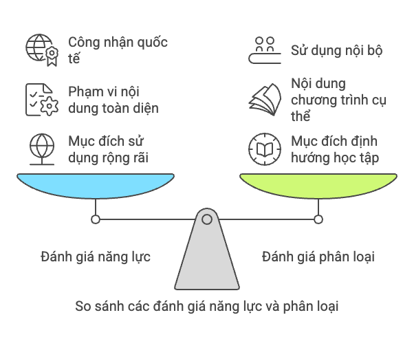 Phân biệt giữa Proficiency Assessment và Placement Assessment