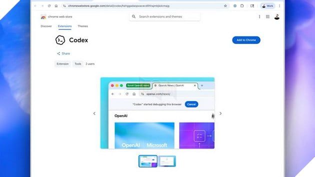 OpenAI ra mắt plugin Codex cho Chrome, biến trình duyệt thành trợ lý lập trình AI 3