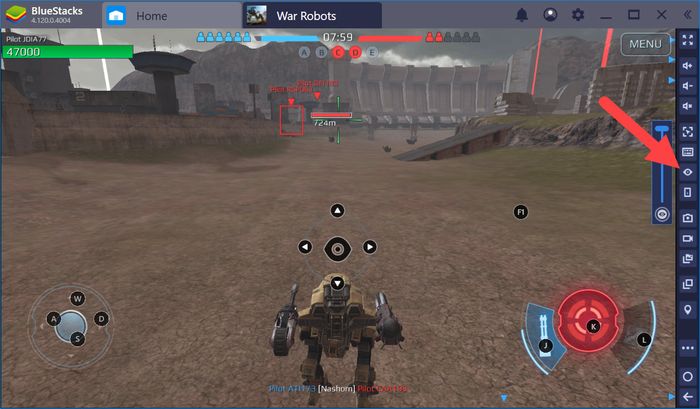 Tối ưu thiết lập Game Controls để điều khiển Robot trong War Robots