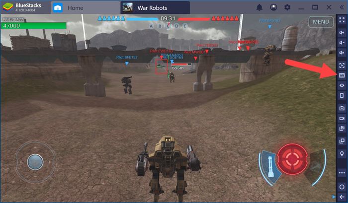 Tối ưu thiết lập Game Controls để điều khiển Robot trong War Robots