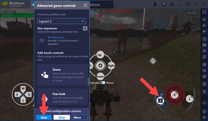Tối ưu thiết lập Game Controls để điều khiển Robot trong War Robots