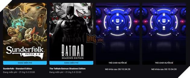 Epic Games Mang Đến Trải Nghiệm Batman Hoàn Toàn Mới Lạ Miễn Phí