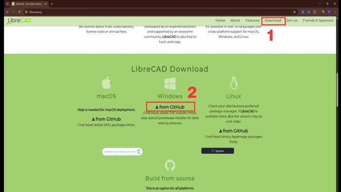 Hướng dẫn chi tiết cách tải và cài đặt LibreCAD trên Windows - bước 1