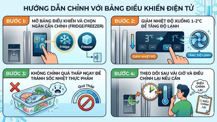 Cách chỉnh Colder trong tủ lạnh đúng cách