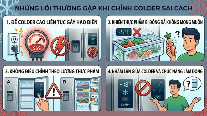 Những lỗi thường gặp khi chỉnh Colder sai cách