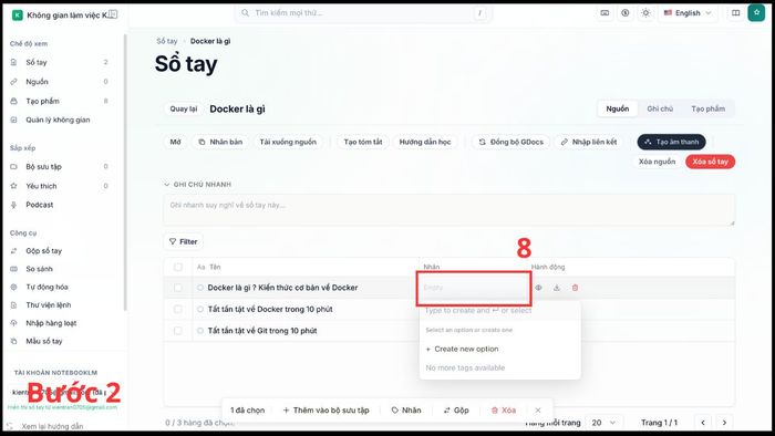 Xây dựng hệ thống tri thức cho NotebookLM - bước 5