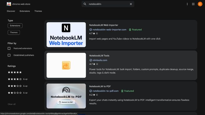 Chrome Extensions cho NotebookLM là gì