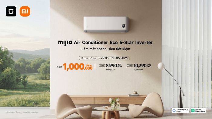 Điều hòa Mijia Inverter Eco 5-Star sở hữu khả năng làm lạnh siêu nhanh chỉ trong 30 giây