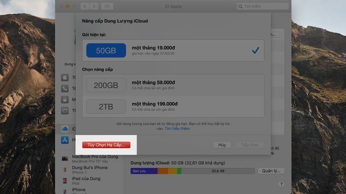 Cách để huỷ gia hạn dung lượng iCloud trên iPhone, iPad, Mac