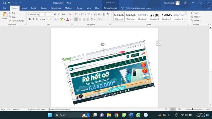 Cách xoay ảnh trong Word - 17