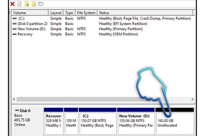 chia ổ cứng Windows 10 bước 20