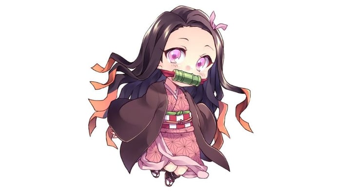 Nezuko trong phong cách chibi