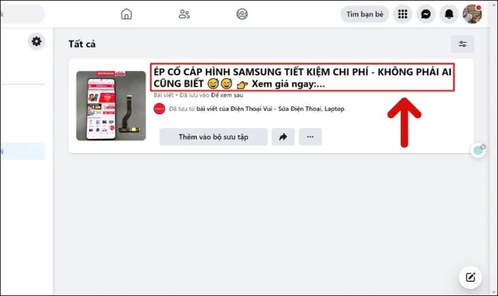 Nhấn chuột phải vào bài viết mà bạn muốn lấy link