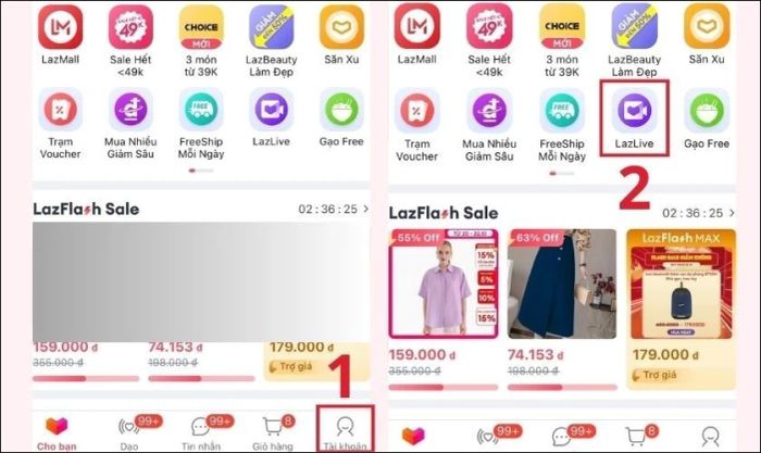 Hướng dẫn săn mã giảm giá Lazada qua livestream
