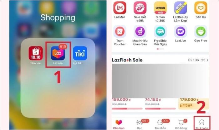 Phương pháp săn mã giảm giá Lazada trên ứng dụng