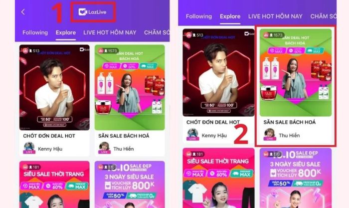 Hướng dẫn chi tiết cách săn mã giảm giá Lazada thông qua livestream