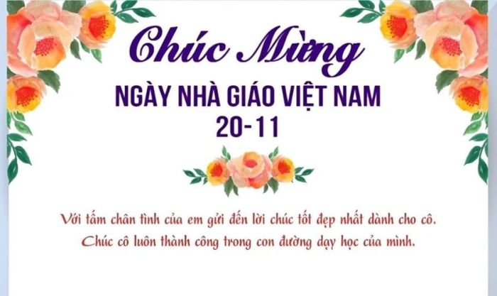 Tổng hợp ảnh bìa 20/11 kèm lời chúc ý nghĩa viết chữ tím, mang đến một vẻ đẹp dịu dàng và đầy cảm xúc.